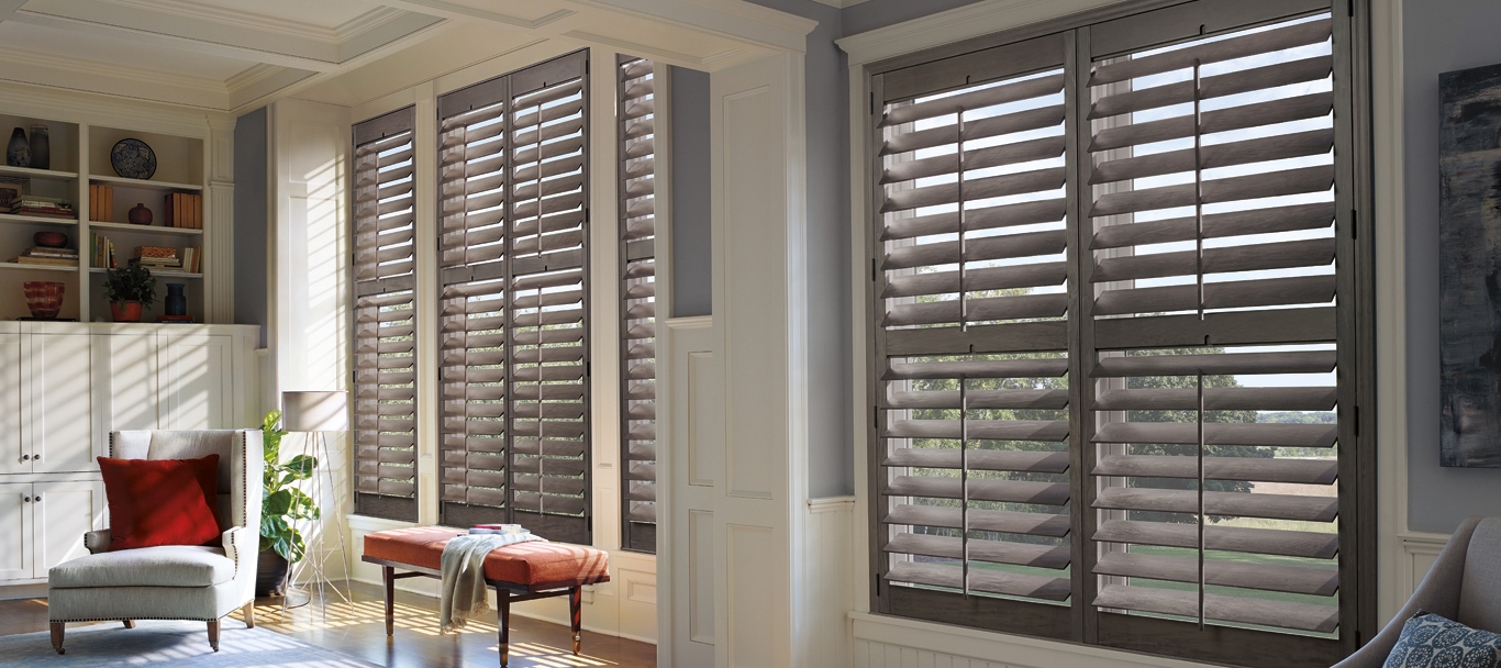houston shutters-stained wood